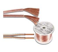 Velleman - Câble Haut-Parleur - Transparent - 2 x 1.50mm - 100m