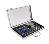 Velleman Coffret d'outils pour horlogers, 13 pièces, dans un étui en aluminium avec couvercle transparent, couleur métallique