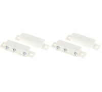Velleman Contact magnétique pour fenêtres et portes, contre cambrioleurs et intrus, NC/NO, boîtier ABS, blanc (Lot de 2)