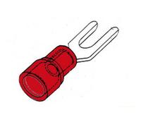 Velleman Cosse à fourche 3,7 mm - Rouge