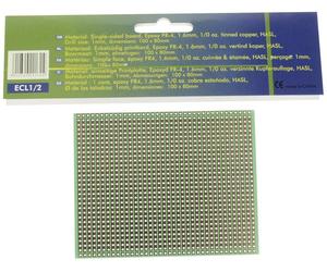 Velleman ECL1/2 Platine Euro (L x l) 80 mm x 100 mm Pas 2.54 mm Contenu 1 pc(s)