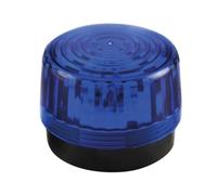 Velleman Feu clignotant LED bleu, 12 V DC, 100 mm, 15 LED blanches, lampe de signalisation et feu d avertissement, 80-120 flashs par minute, IP20 ABS acrylique, pour garage atelier alarme