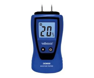 Velleman Humidimètre pour bois de charpente, papier, béton, plâtre, avec écran LCD et fonction de maintien de données