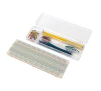 Velleman Kit de platine d'expérimentation et de fils cavaliers, 830 contacts, 140 fils cavaliers (10 x 14 longueurs), ABS, gris