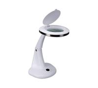 Velleman Lampe loupe, 30 LEDs, 6 W, dioptrie 3 +12, idéale pour travaux de précision, blanche