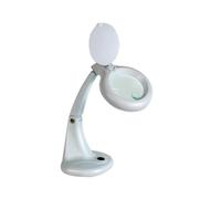 Velleman Lampe-loupe, Lampe économique Ronde de 12 W, dioptrie 3 + 12, idéale pour Travail de précision, Blanche