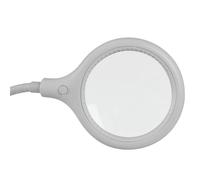 Velleman Lampe loupe Led avec pince, col de cygne, interrupteur marche/arrêt, 30 LED, grossissement 2,25x, pour enfants, adultes, seniors, lecture, peinture au diamant, loisirs, travail, blanc