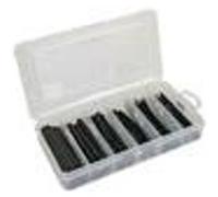 VELLEMAN K/STB2G 143208 Lot de 85 gaines thermorétractables avec adhésif intérieur Noir 10 cm