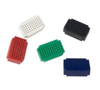 Velleman Mini platine d'expérimentation, ensemble de 5, sans soudure, 5 x 55 contacts, compatible avec Arduino, ABS, Multicolore