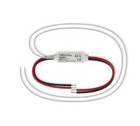 Velleman Mini variateur LED pour bandes LED monochromes, allume et éteint l'éclairage LED, variateur de lampes LED, contrôlé par un seul bouton poussoir, pour Niko® Bticino®, max. 5 A, 12 V / 24 V