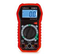 Velleman Multimètre numérique, pour la mesure de courant CA/CC, tension CA/CC, résistance, transistor, diodes et continuité, avec cordons de mesure