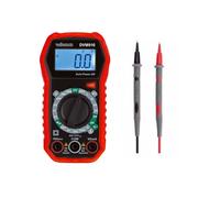 Velleman Multimètre numérique, testeur multifonction, voltmètre, amperemetre, outils et testeurs, multimetre digital, CAT III/600 V, 5 fonctions, idéal pour les bricoleurs