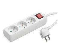 Velleman : Multiprise avec 3 prises 230 V et interrupteur - Blanc Blanc G