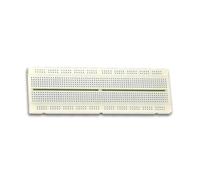 Velleman Platine d'expérimentation, sans Soudure, 840 Contacts, Compatible avec Arduino, ABS, Gris