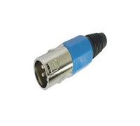 Velleman Prise XLR 3 broches CA101BL - Grade 1 à 12 - Nickelée - Bleu