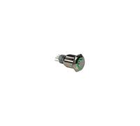 Velleman R1710g Spdt 1 NO 1 NC haute ronde en métal Bague Vert Push Button Switch, Vert