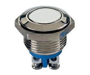 Velleman R1800 F Spst 1 NO 1 NC Plat Bouton poussoir en acier inoxydable, Multicolore