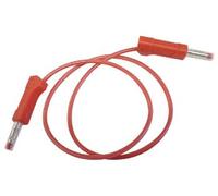 Velleman SCI CORDON SILICONE AVEC FICHES BANANES/ROUGE 50cm