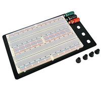 Velleman SDTP010 Platine d'expérimentation sans soudure de grade 1 à 12, 0,8 cm de hauteur, 13 cm de large, 21,6 cm de longueur, plastique ABS, 1660 points de fixation