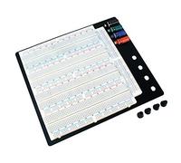 Velleman SDTP012 Platine d'expérimentation sans soudure de grade 1 à 12, 0,8 cm de hauteur, 20,3 cm de large, 23,5 cm de longueur, plastique ABS, 3220 points de liaison