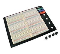 Velleman SDTP030 Platine d'expérimentation sans soudure de grade 1 à 12, 0,8 cm de hauteur, 16,5 cm de large, 22,1 cm de longueur, plastique ABS, 2200 points de fixation