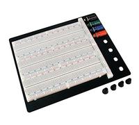 Velleman SDTP035 Platine d'expérimentation sans soudure de grade 1 à 12, hauteur 0,8 cm, largeur 23,5 cm, longueur 18,5 cm, plastique ABS, 2420 points de liaison