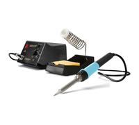 Velleman Station de soudage avec affichage et élément chauffant en céramique, 48 W, plage de température de 150 à 420 °C, poignée confortable, adaptée pour les professionnels ou les bricoleurs, gris