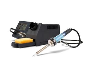 Velleman Station de soudage avec écran LCD, élément chauffant en céramique 48 W, réglage manuel de la température 150-450 °C pour électronique et bricolage