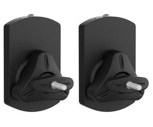 Velleman Support Mural Universel pour Haut-parleurs, Plaque Murale coulissante, capacité de Charge de 8 kg, Rotation de 360°, Inclinaison de 30° dans Toutes Les Directions, 4 Options de Montage, ABS,