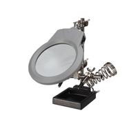 Velleman troisième main pratique avec loupe, lampe LED et support de fer à souder pour