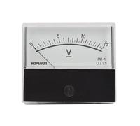 Velleman – Voltmètre analogique de panneau 0–15 V CC, zéro mécanique réglable, 70×60 mm