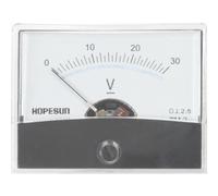 Velleman Voltmètre analogique, à panneau, pour tension CC 0-30 V, avec zéro mécanique réglable, 60 mm x 47 mm