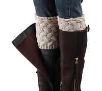 Vellette Bas Guêtre Jambières Legging Chausettes Hiver Chaud Tressé Tricot Femme collants Guêtres