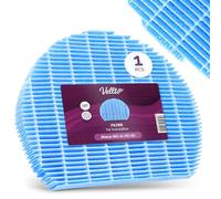 Vellto Filtre À Air Compatible avec Sharp KC-A KC-D 60EUW 50EUW 50EUB 40EUW 40EUB UA-HD40E-T UA-HD50E-L Remplacement Humidificateur Lavable Efficace Purificateur Accessoire