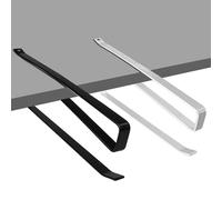 VELLUSTRA Porte Sopalin Mural,2pcs Porte Rouleau Papier Cuisine Conception en Forme de Z,Support de Rouleau de Papier Peu encombrant pour Cuisine, Salle de Bain, Placards, Blanc+Noir