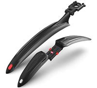 Velmia Garde-Boue pour [VTT & VTC / 24” - 29”] avec Suspension - Set de Garde-Boue pour protéger de l'eau et des salissures