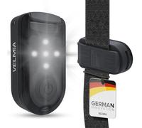 Velmia Lampe Running Lot de 2 - Lampe Clip Ultra-Visible pour Enfants-Sacs, Poussettes, avec 6 Modes & Mémoire - Lampe Footing Fixation par Clip Anti-Casse Et Bande Auto-agrippante Incluse