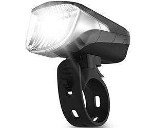 VELMIA Lumiere Velo LED Puissante - Lampe Velo Avant 15/30/70 Lux - Rechargeable Via USB, Étanche IPX4 avec Indicateur LED Frontal - 8,5h Autonomie & Montage sans Outil - Eclairage Velo Usage Urbain