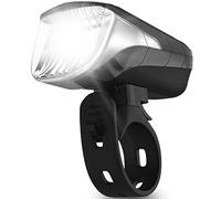 VELMIA Lumiere Velo LED Puissante - Lampe Velo Avant - Rechargeable Via USB, Étanche IPX4 avec Indicateur LED Frontal - Montage sans Outil - Eclairage Velo Usage Urbain