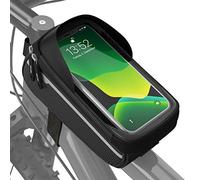 Velmia Sacoche vélo de Haute qualité - Support de téléphone Portable pour vélo idéal pour la Navigation - Accessoire vélo pour téléphone Portable Fonctionnel - Sacoche de Cadre vélo étanche