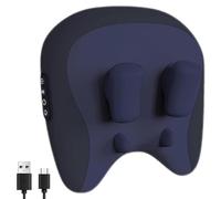 Velmore Pillow Neck & Shoulder Massager, Thermoknead Neck & Shoulder Massager, Three Adjustable Modes, with Heat Compress (Blue)