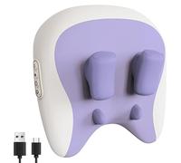 Velmore Pillow Neck & Shoulder Massager, Thermoknead Neck & Shoulder Massager, Three Adjustable Modes, with Heat Compress (Purple)