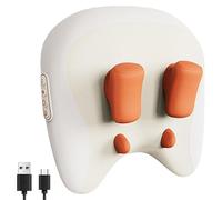 Velmore Pillow Neck & Shoulder Massager, Thermoknead Neck & Shoulder Massager, Three Adjustable Modes, with Heat Compress (Beige)