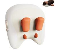 Velmore Pillow Neck & Shoulder Massager, Thermoknead Neck & Shoulder Massager With 4d Rolling Nodes, Three Modes And Strengths, Heat, Adjustments (white)
