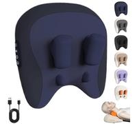 Velmores Pillow Neck & Shoulder Massager, Velmores 6D Massager With Hot Compress, Four Titanium Massage Nodes, Three Modes and Strengths, Deeply Relax for Neck, Legs (Dark Blue)
