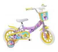 Vélo 12 pouces - Mon Petit Poney - Rose - Roulettes amovibles - Panier - Sonnette