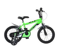 Vélo 14 " Bébé MTB Dino Vélo Enfant Vert Roues Porte-Bidons