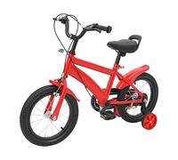 VéLo 14 Pouces, Guidon RéGlable, PoignéE Parent Pour Apprentissage | Bicyclette DéButant Avec Roues Stabilisatrices, Sonnette, Cadre Anti-Chocs, Pour Promenade En Parc, Sortie En Quartier Ou Exe