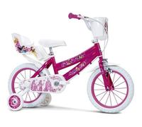 Vélo 14 pouces - GUIZMAX - Princesse - 2 freins - Garde-boue - Stabilisateurs amovibles