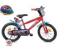 Vélo 16 Pouces Spiderman normé Route avec Casque Spiderman Inclus